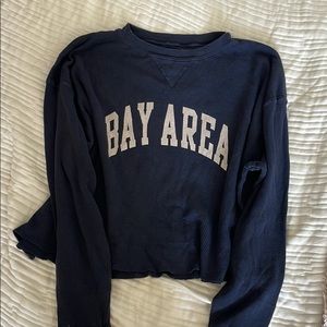 Brandy bay area waffle weave crew neck